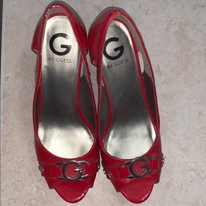 Guess Red Heels NEVER WORN